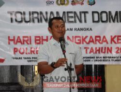 Kapolres Bintan Tutup Turnamen Domino Dalam Rangka Hari Bhayangkara Ke 76 Polres Bintan