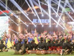 Pembukaan Pekan Olahraga Provinsi (Porprov) VII/2022 Jawa Timur, Ribuan Warga Jember Memenuhi Stadion JSG