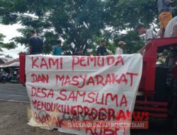 Forum Kapala Desa Lingkar Tambang Gelar Aksi Dukungan Untuk PT.NHM