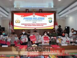 Kapolres Karo Bersama Forkopimda dan Tokoh Agama Karo Gelar Press Release Tindak Pidana Judi dan Narkoba