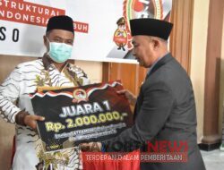 Puncak HUT Bhayangkara ke 76, Polres Bondowoso Beri Penghargaan pada Sang Juara