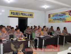 Kapolres Pringsewu Pimpin Rapat Anev Penyerapan Anggaran Semester Satu TA 2022