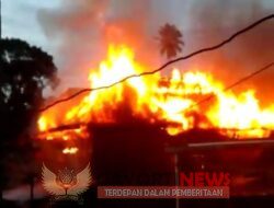 Menjelang idul adha rumah warga desa selman Ilir kec.muara pinang Di Lalap Sijago Merah 