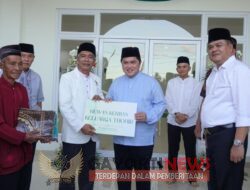 Bupati Lampung Tengah Dampingi Menteri BUMN Erick Tohir Meresmikan Masjid At- Thohir Di Gunung Sugih