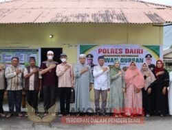 Polres Dairi Melaksanakan Penyembelihan Hewan Qurban Dalam Rangka Idul Adha 1443 H Tahun 2022