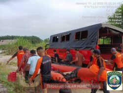 1 (satu) Tim Rescue Pos SAR Tanjung Balai Asahan Diturunkan Guna Pencarian Bocah Hanyut di Sungai Silau Asahan