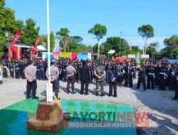 Polres Ngawi Bersama Instansi Terkait Gelar Pengamanan Penjemputan Estafet Kirab Budaya Nusantara 1 Abad PSHT