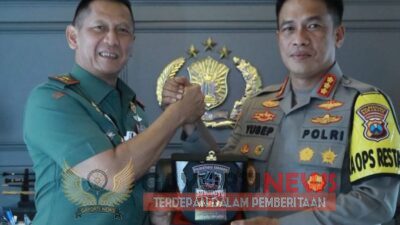 Kapolrestabes Surabaya Terima Kunjungan, Wujud Sinergitas TNI – POLRI