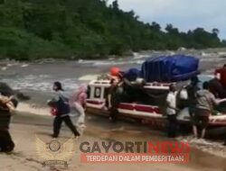 Speedboat Penumpang Pontianak Sukadana Terdampar di Laut Kayung Utara