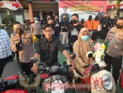 Ringkus Sindikat Curanmor, Tim Macan Blambangan Polresta Banyuwangi Kembalikan BB ke Pemiliknya