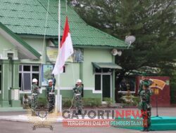 Kodim 0104/Atim Gelar Upacara Bendera Setiap Senin