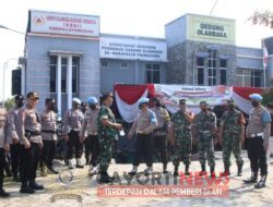 KABAG OPS POLRES PRINGSEWU KOMPOL HI KISRON, SH. MENGAMANKAN PELANTIKAN PEKON TERPILIH SERENTAK