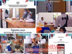 Giat Tes Urine Akhir Residen Rehab Lapas Narkotika Kelas IIA Pangkalpinang