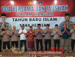 Dalam Rangka Tahun Baru Islam 1 Muharram 1444 H, Polres Bangka Barat Gelar Doa Bersama Dan Tausiyah