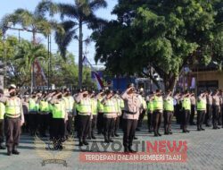 Gelar Pasukan, Polres Magetan Siap Amankan Agenda Pengesahan Warga PSHT Magetan