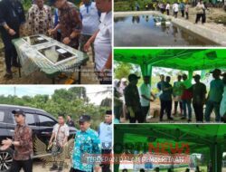 Dua Unit Embung Pertanian di Bangka Tengah Diresmikan Penggunaannya Hari Ini