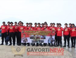 23 Bintara Remaja Polres Pesawaran Melaksanakan Pembinaan Pelatihan S.A.R ( Search And Rescue)