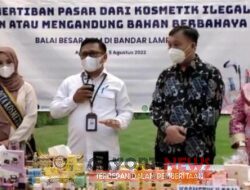 Ribuan Kosmetik Ilegal di Bandar Lampung Disita