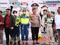 Kapolres Simalungun Dampingi Dirlantas Poldasu Hadiri Closing Ceremonial Even Danau Toba Rally 2022 Di Parapat