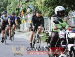 Kapolres Labuhanbatu Gowes Bersama PJU Pantau Kamtibmas