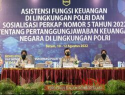 WAKAPOLDA KEPRI HADIRI PEMBUKAAN SOSIALISASI PERKAP NO 5 TAHUN 2022 TENTANG PERWABKEU OLEH PUSKEU POLRI