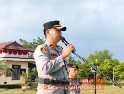 Pimpin Apel Pagi Jam Pimpinan, Wakapolres Bangka Barat Sampaikan Bahaya Paham Radikalisme