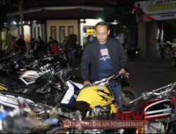 Polres Ponorogo Amankan Ratusan Motor yang Diduga Untuk Adu Balap Liar