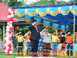 Helikopter PT.NHM Mewarnai Upacara Hut Kemerdekaan RI 77 Tahun di Tambang Emas Gosowong