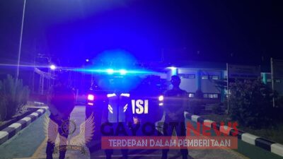 Jaga Situasi Kamtibmas. Sat Samapta Polres Bangka Barat Rutin Laksanakan Patroli Malam Hari