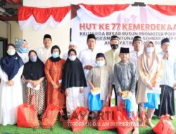 Dalam Rangka Hut Kemerdekaan Republik Indonesia Yang ke 77, Promoter Polri Pesing Jakarta Barat Menggelar Doa Bersama Sekaligus Santunan Sembako Kepada 150 Anak Yatim Piatu dan Kaum Dhuafa