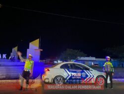 Cegah Pelanggaran Dan Laka Lantas, Sat Lantas Polres Mateng Laksanakan Patroli Blue Light