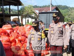 Kapolres Mamasa dampingi Kapolda Sulbar Tinjau Lokasi Banjir Di Kecamatan Aralle