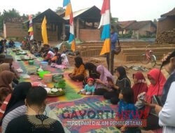 Tasyakuran Rabat Beton di Kampung Kaliwungu kecamatan Kalirejo Lampung Tengah