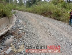 Masyarakat Desa Tunggul Bute  Geram Jalan Pemda yang di Pinjam Pakai oleh PT Superime Energiy, Saat ini Rusak Parah