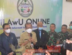 Dandim 0804/Magetan Hadiri Lounching “SiLAwU” Pelayanan Bantuan Hukum Berbasis Online