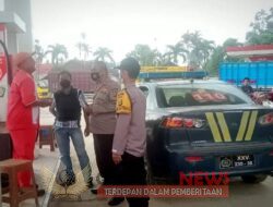 Polisi PAM SPBU Pastikan Kondusif Aman dan Nyaman Serta Ketersediaan BBM