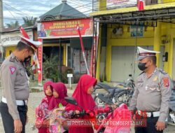 Marak Penggunaan Sepeda Listrik oleh Anak-anak, Satlantas Polres Mamuju Tengah Berikan Imbauan
