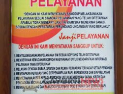 Polres Bangka Barat Pasang Maklumat Pelayanan Untuk Layani Masyarakat Dengan Maksimal