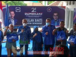 DPC Partai Demokrat, Merayakan HUT ke 21 dengan Tasyukuran dan Berbagi Bansos