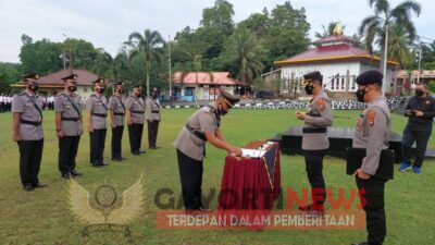 Serah Terima Jabatan (Sertijab)Kabag , Kasat, Kapolsek Jajaran Polres Bangka