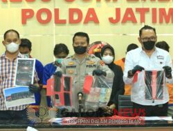 Jatanras Polda Jatim Ringkus Komplotan Penggelapan 30 Ton Gula