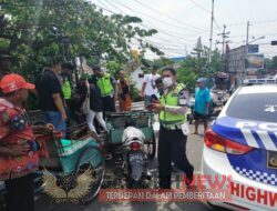 Anggota Polres Kediri Kota Bersama Abang Becak Berhasil Gagalkan Aksi Bunuh Diri