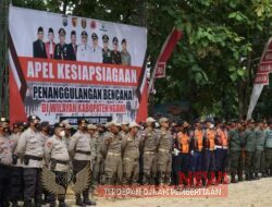 Pelaksanaan Giat Apel Kesiapan Siagaan Penanggulangan Bencana Tahun 2022 di Wilayah Kabupaten Ngawi
