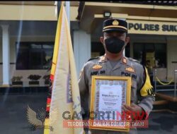 KAPOLSEK CITAMIANG RAIH PENGHARGAAN JUARA 1 KINERJA POLSEK JAJARAN POLRES SUKABUMI KOTA
