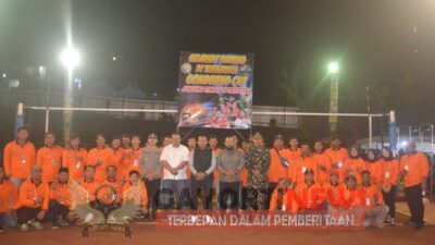 Dandim Magetan Letkol Inf Dani Indrajaya, S.I.P., Membuka Turnamen Voli Gonggang Cup II Ta.2022