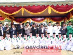 Kepolisian Resort Siak Peringatan Hari Santri 2022, Kapolres Siak Lepas Parade dan Pawai Santri
