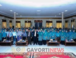 Bupati Siak Alfedri membuka Jambore Kader PKK Tingkat Kabupaten Siak Tahun 2022 Dengan Tema Melalui Jambore Kader PKK.