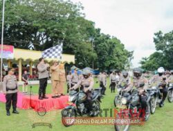 Bupati Labuhanbatu Sebagai Irup Pada Apel Gelar Pasukan Operasi Mantap Huta Toba Tahun 2022