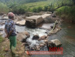 Babakan Irigasi Kute Atas Jebol Petani Ataran Desa Pajar Bulan Gagal Tanam