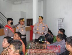 Kapolres Sidak ke kantor sementara UPT Pelayanan Samsat Kabanjahe Karo. Karo